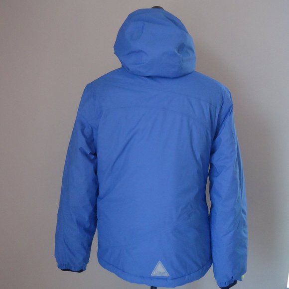 SIZE XL (18). L.L. Bean girl's blue hooded puffer jacket. - Picture 2 of 16
